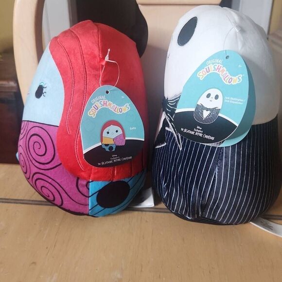Squishmallow Nightmare before Christmas Jack and Sally 8"plush - Picture 4 of 7